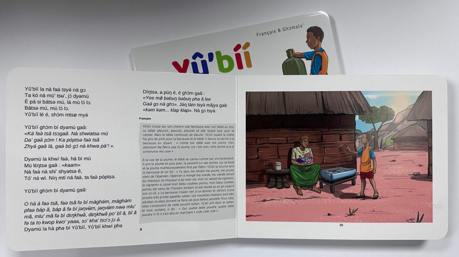 La maison de Yû'bíí - Si tu es généreux, Tu recevras davantage - Français/Anglais/Ghɔmala' - Board book
